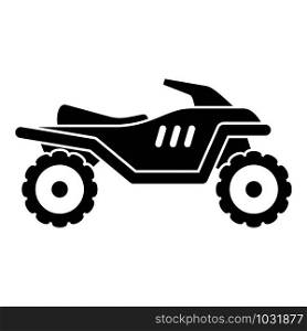 Motocross quad bike icon. Simple illustration of motocross quad bike vector icon for web design isolated on white background. Motocross quad bike icon, simple style
