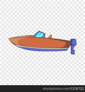 Motor boat icon in cartoon style isolated on background for any web design . Motor boat icon, cartoon style