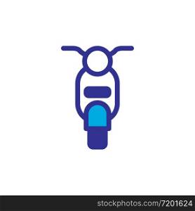 motor cycle icon color style design
