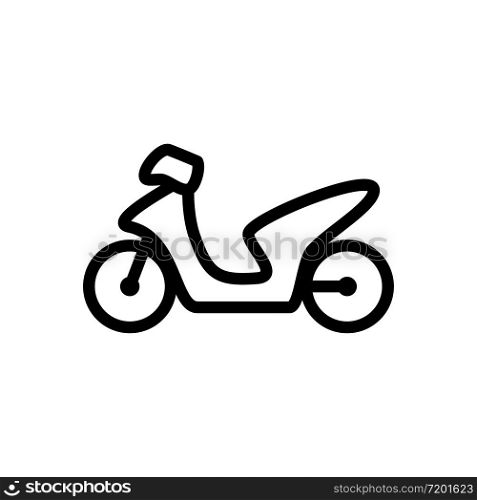 motor cycle icon line art design