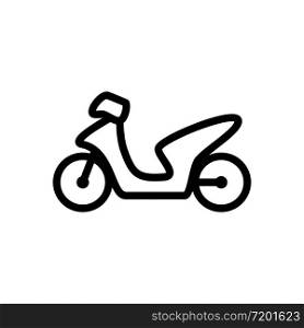 motor cycle icon line art design