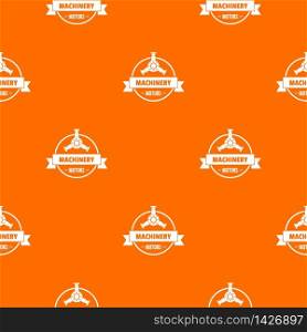 Motor machinery pattern vector orange for any web design best. Motor machinery pattern vector orange