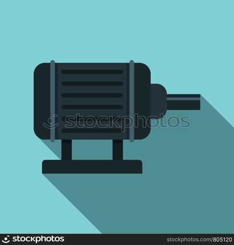 Motor pump irrigation icon. Flat illustration of motor pump irrigation vector icon for web design. Motor pump irrigation icon, flat style