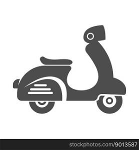 Motor scooter icon design illustration