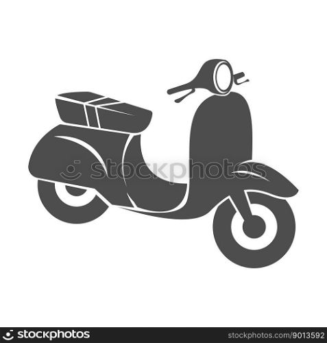 Motor scooter icon design illustration