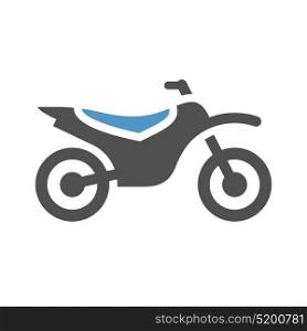 Motorbike - gray blue icon isolated on white background. motorbike flat icon