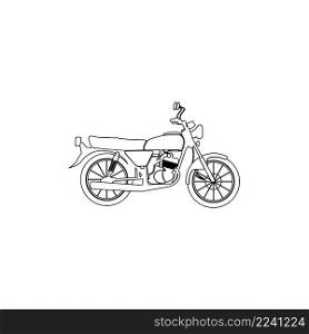 motorbike icon vector,illustration logo design template.