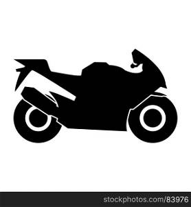 Motorcycle black icon .