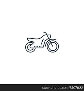 Motorcycle creative icon from transport icons Vector Image