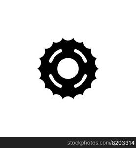 motorcycle gear icon vector illustration logo design