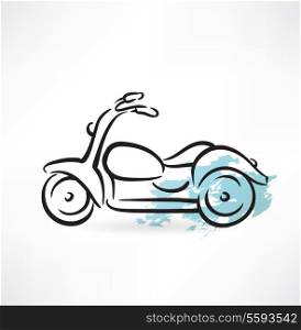 motorcycle grunge icon