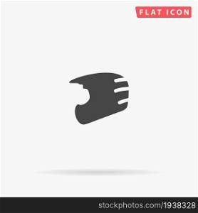 Motorcycle Helmet flat vector icon. Hand drawn style design illustrations.. Motorcycle Helmet flat vector icon
