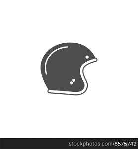 Motorcycle helmet icon design illustration template