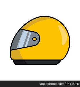 Motorcycle helmet icon vector on trendy design