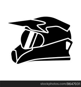 Motorcycle helmet icon vector on trendy design