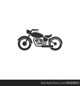Motorcycle icon logo design illustration template