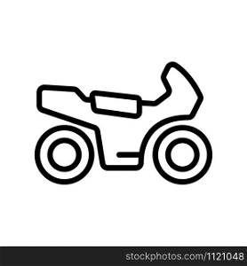 motorcycle icon vector. A thin line sign. Isolated contour symbol illustration. motorcycle icon vector. Isolated contour symbol illustration