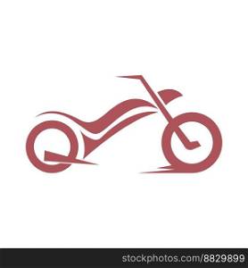 Motorcycle logo icon design illustration