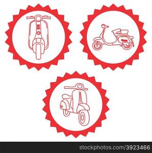 motorcycle theme vector graphic art design illustration