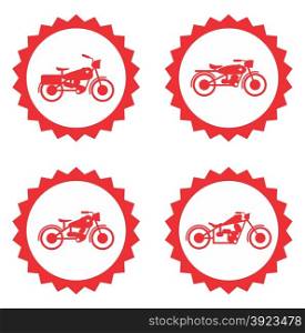 motorcycle theme vector graphic art design illustration