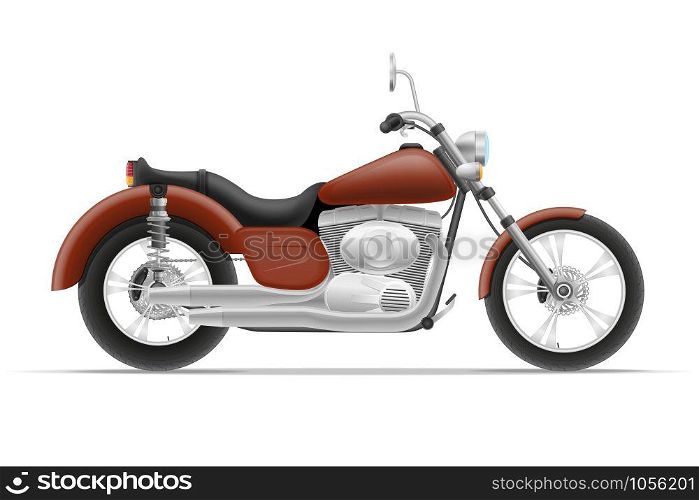 motorcycle vector illustration isolated on white background