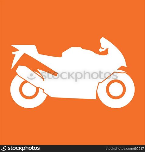 Motorcycle white color icon .. Motorcycle it is white color icon .