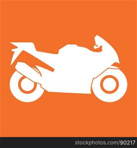 Motorcycle white color icon .. Motorcycle it is white color icon .