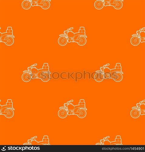 Motorcycle with boxes pattern vector orange for any web design best. Motorcycle with boxes pattern vector orange