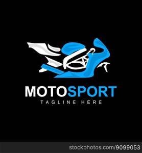 MotoSport Logo, Vector Motor, Automotive Design, Repair, Spare Parts, Motorcycle Team, Vehicle Buying and Selling, and Company Brand