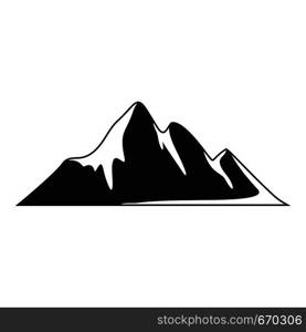 Mountain adventure icon. Simple illustration of mountain adventure vector icon for web. Mountain adventure icon, simple style.