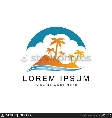 mountain and lanscape logo template