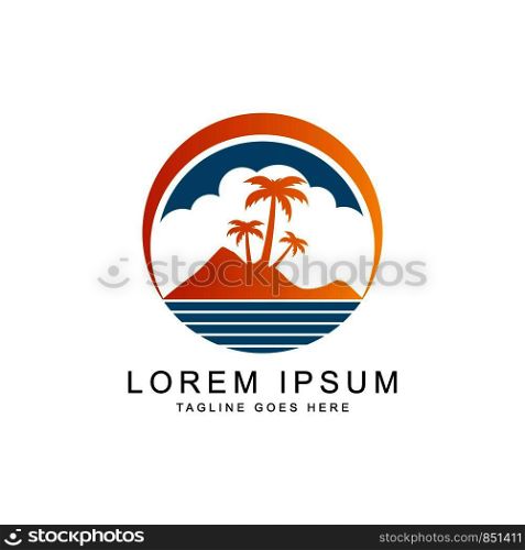 mountain and lanscape logo template