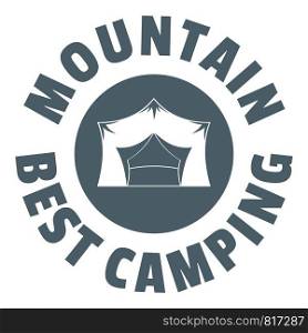Mountain best camping logo. Vintage illustration of mountain best camping vector logo for web. Mountain best camping logo, vintage style