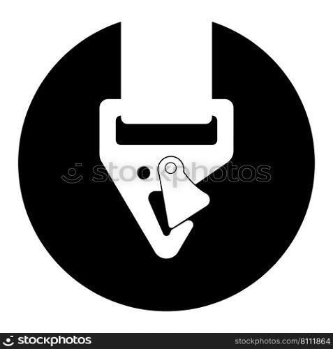 Mountain equipment Carabiner icon vector illustration symbol design