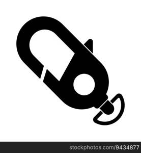 Mountain equipment Carabiner icon vector illustration symbol design