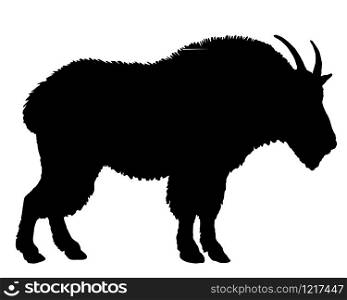 Mountain goat silhouette