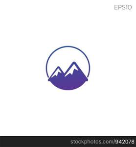 mountain hill symbol or logo icon vector isolated element. mountain hill symbol or logo icon vector isolated
