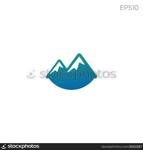 mountain hill symbol or logo icon vector isolated element. mountain hill symbol or logo icon vector isolated