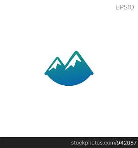 mountain hill symbol or logo icon vector isolated element. mountain hill symbol or logo icon vector isolated