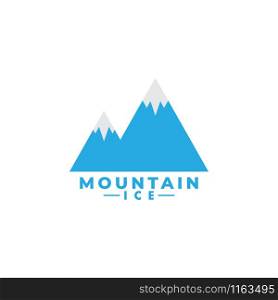 Mountain ice logo design template vector isolated