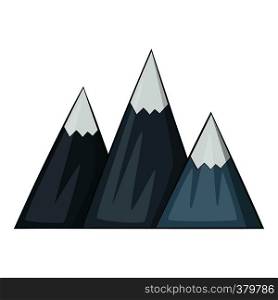 Mountain icon. Cartoon illustration of mountain vector icon for web. Mountain icon, cartoon style