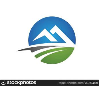 Mountain icon Logo Business Template. High Mountain icon Logo Business Template Vector