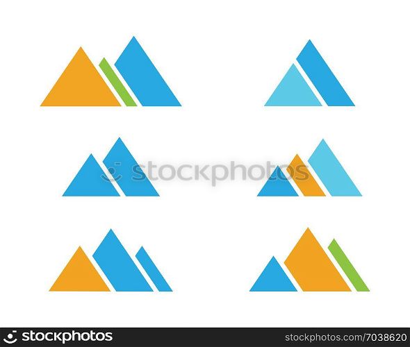 Mountain icon Logo Business Template Vector