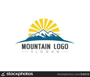 Mountain icon Logo Business Template Vector