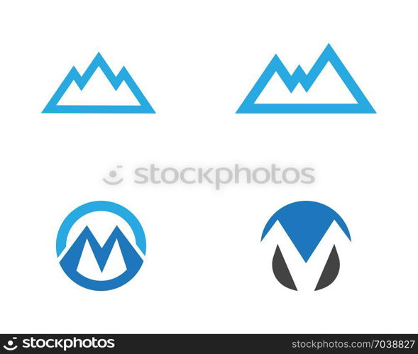 Mountain icon Logo Business Template Vector illustration