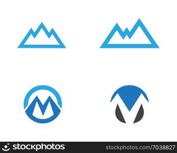 Mountain icon Logo Business Template Vector illustration