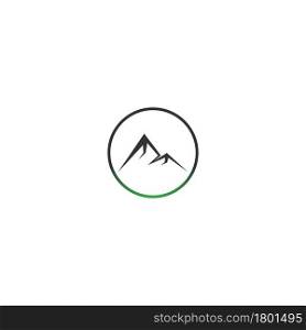 Mountain icon logo design vector illustration template
