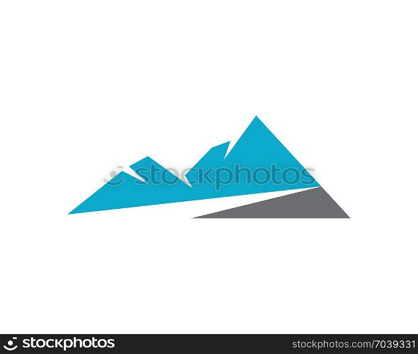 Mountain icon Logo Template Vector. High Mountain icon Logo Business Template Vector