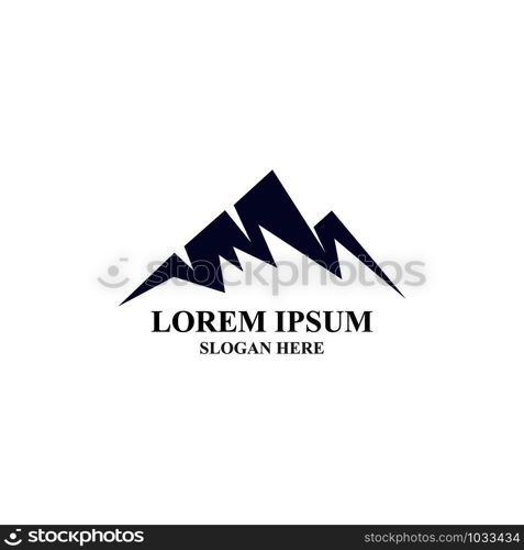 Mountain icon Logo Template Vector illustration design