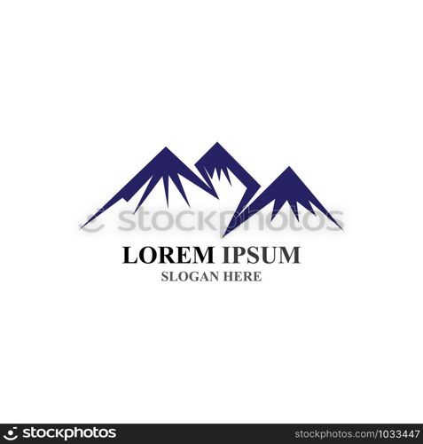 Mountain icon Logo Template Vector illustration design